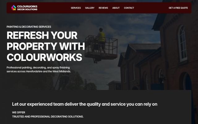 Colourworks Decor Solutions website